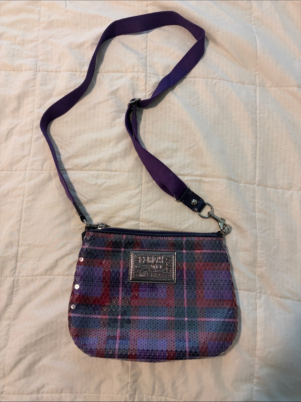 Coach Poppy Sequin Crossbody Bag